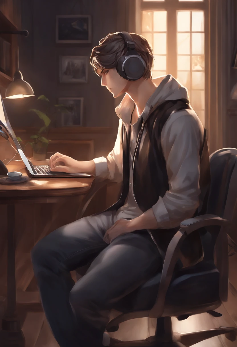 Syed in the studio